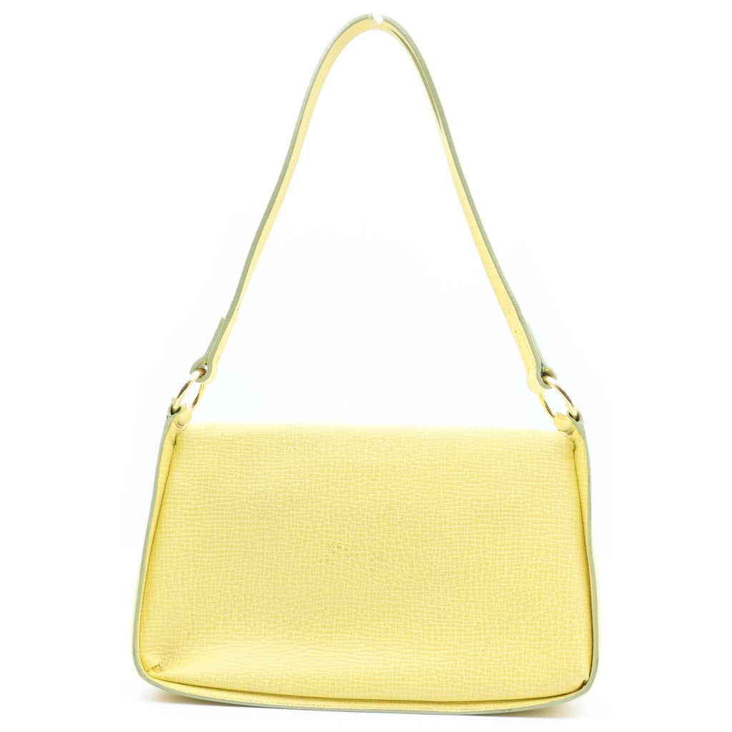 LOEWE(ロエベ) ワンショルダーバッグ ハンドバッグ ロゴ レザー イエロー レディース