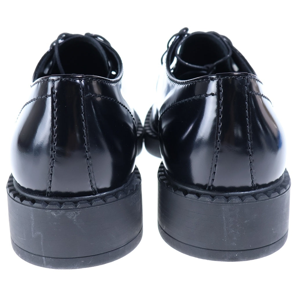 PRADA(プラダ) ブラッシュドレザーレースアップブーツ ドレスシューズ ローファー ローカットシューズ ブラック 2EE346