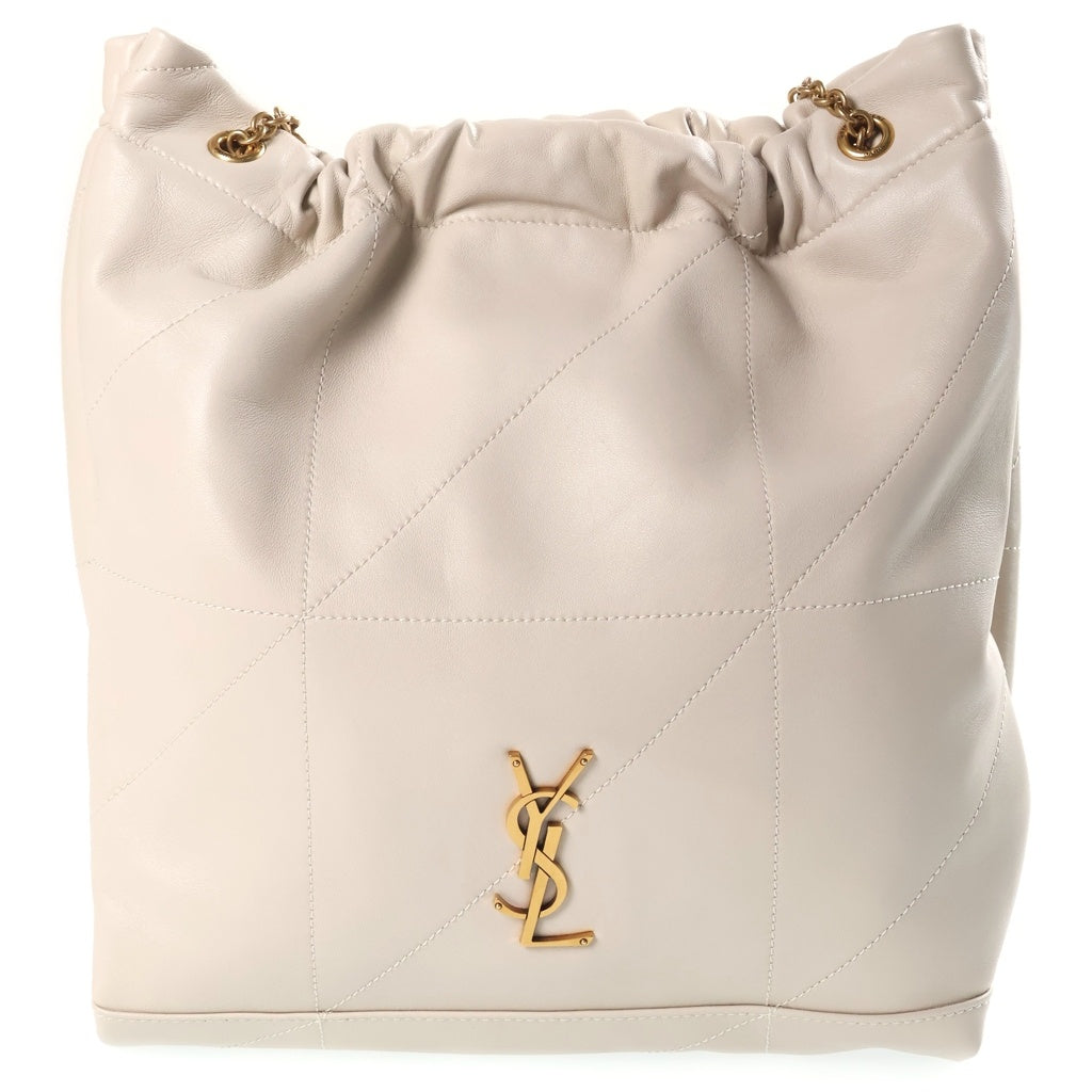 SAINT LAURENT PARIS(サンローランパリ) ジェイミー チェーン トートバッグ ハンドバック ラムスキン レザー アイボリー 781666 レディース