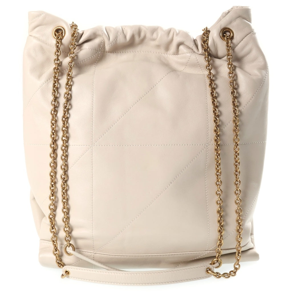 SAINT LAURENT PARIS(サンローランパリ) ジェイミー チェーン トートバッグ ハンドバック ラムスキン レザー アイボリー 781666 レディース