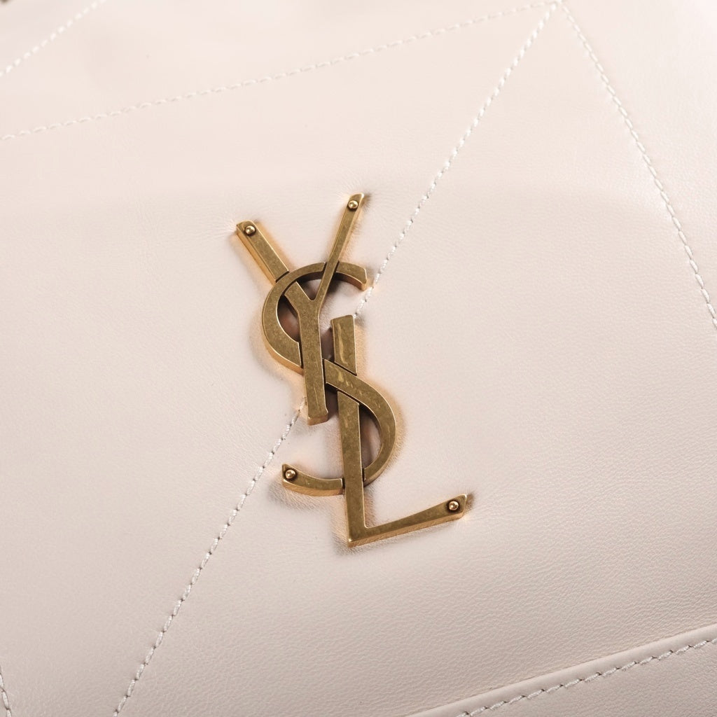 SAINT LAURENT PARIS(サンローランパリ) ジェイミー チェーン トートバッグ ハンドバック ラムスキン レザー アイボリー 781666 レディース