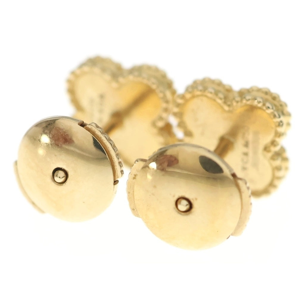 Van Cleef & Arpels(ヴァンクリーフアンドアーペル) スウィートアルハンブラ オニキス ピアス イエローゴールド 750YG VCARA44900 レディース