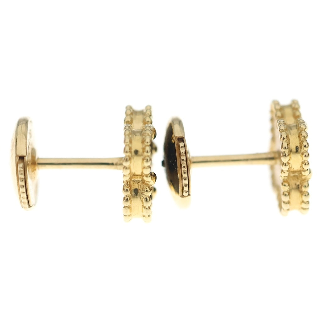 Van Cleef & Arpels(ヴァンクリーフアンドアーペル) スウィートアルハンブラ オニキス ピアス イエローゴールド 750YG VCARA44900 レディース