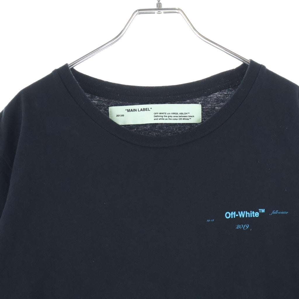 OFF-WHITE(オフホワイト) 18AW GRADIENT OVER TEE 半袖カットソー Tシャツ ブラック コットン OMAA027F18185005