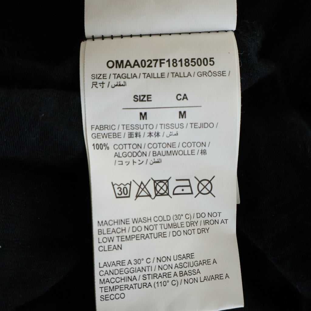 OFF-WHITE(オフホワイト) 18AW GRADIENT OVER TEE 半袖カットソー Tシャツ ブラック コットン OMAA027F18185005