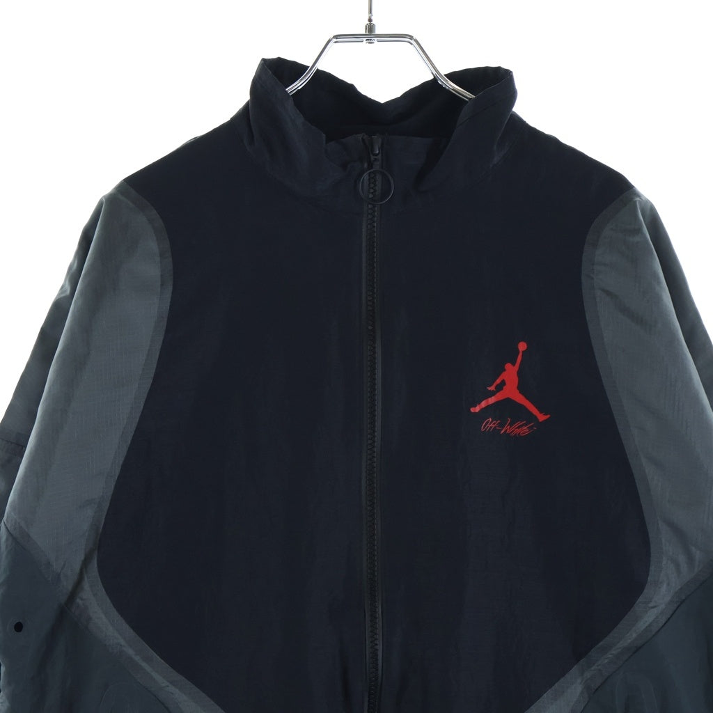 OFF-WHITE(オフホワイト) ×Jodan Woven Jacket 20SS ナイロンジャケット ブラック/レッド