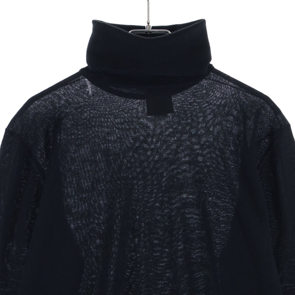 CHANEL(シャネル) タートルネック ニット ブラック コットン レディース