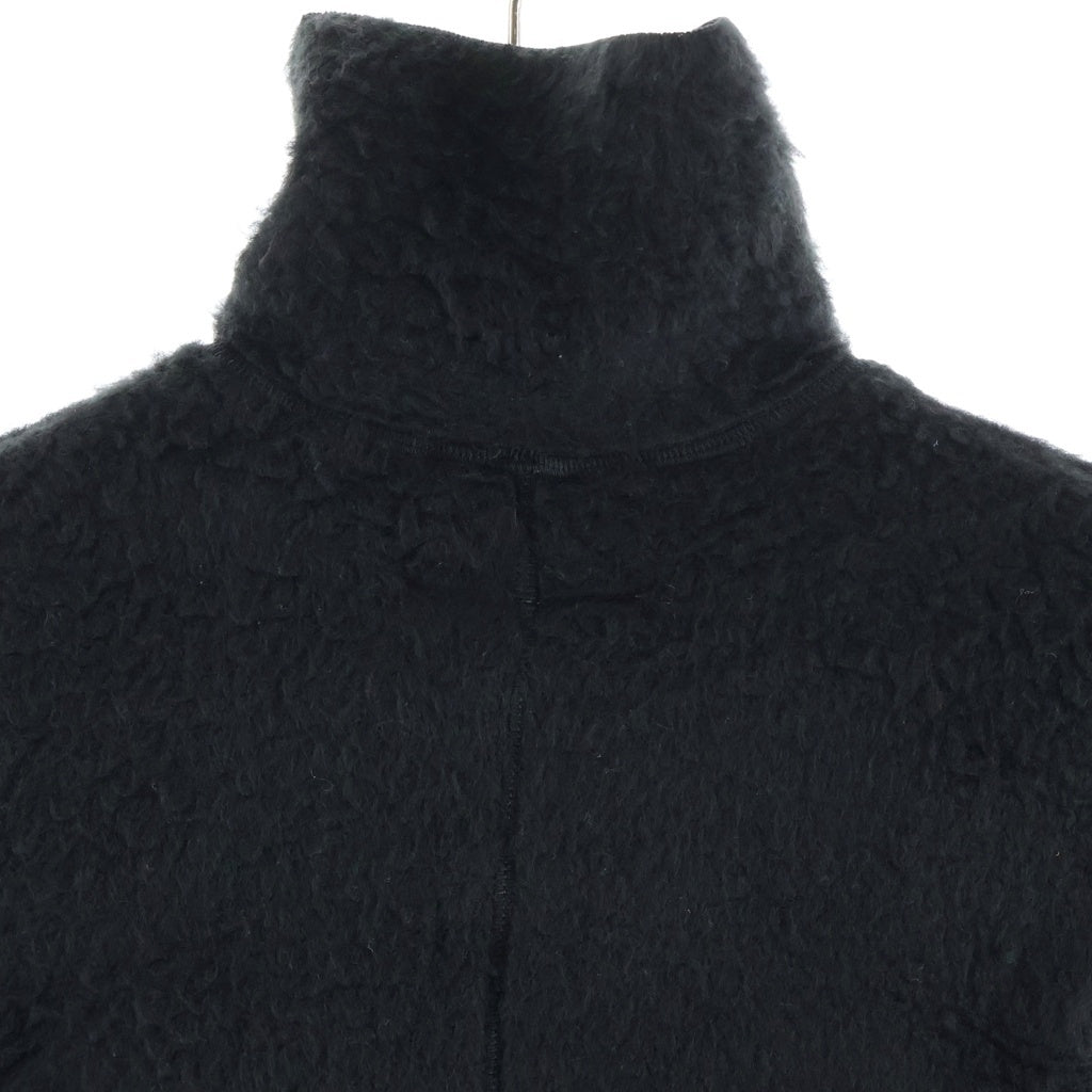 MM6 Maison Margiela(エムエムシックスメゾンマルジェラ) ファーリー ジャージー ミニ ドレス ワンピース ブラック アクリルニット レディース