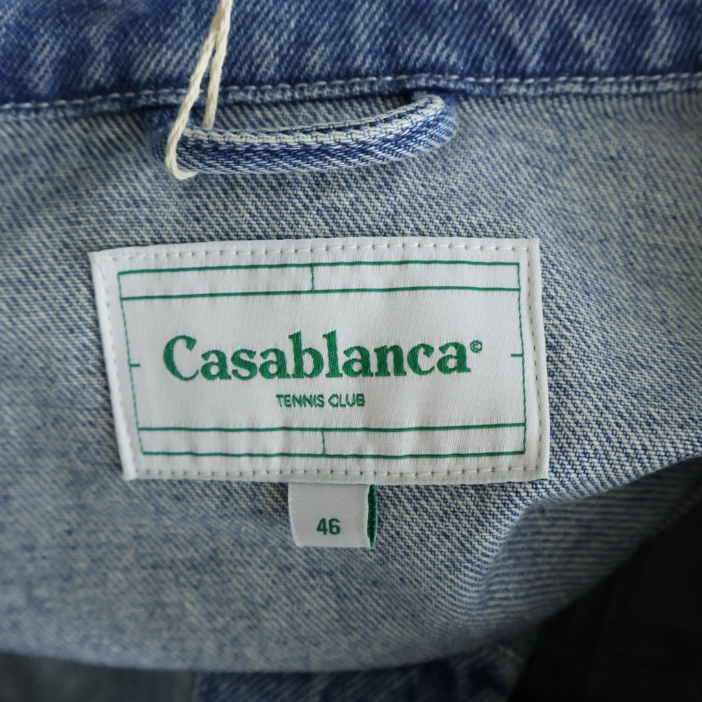 CASABLANCA(カサブランカ) エンブロイダリー デニムジャケット 青 デニム #L
