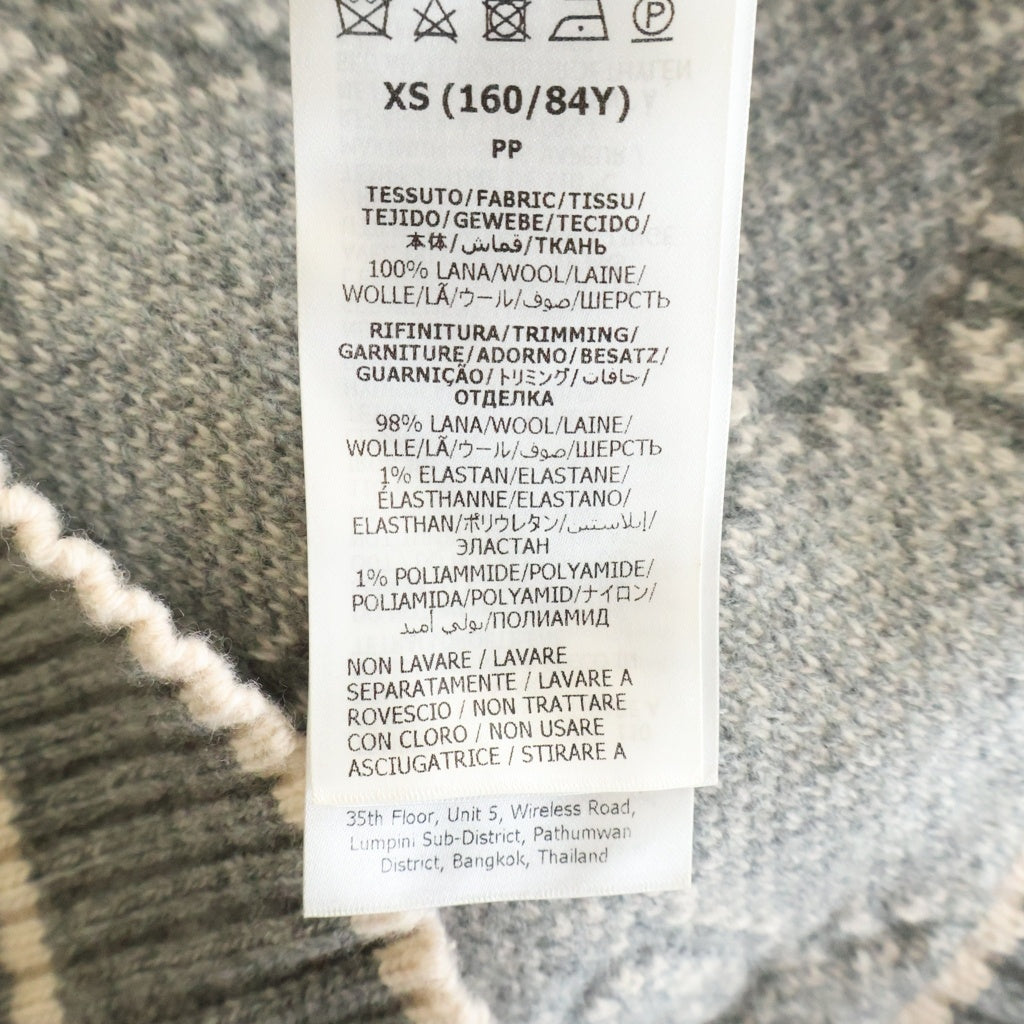 GUCCI(グッチ) GGブークレウール ジャカードトップ 半袖ニット グレー/ベージュ 770059 レディース