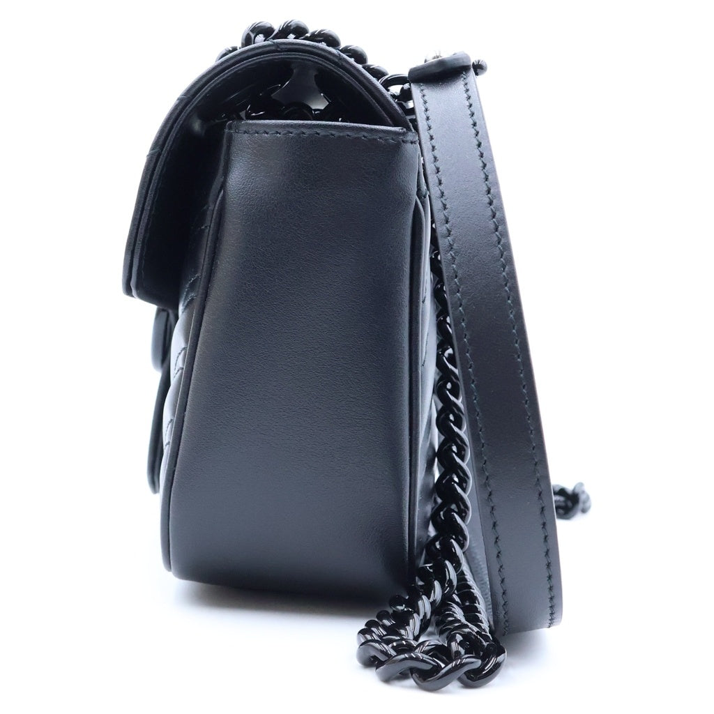 GUCCI(グッチ) GGマーモント ショルダーバッグ キルティング レザー ブラック 446744 レディース