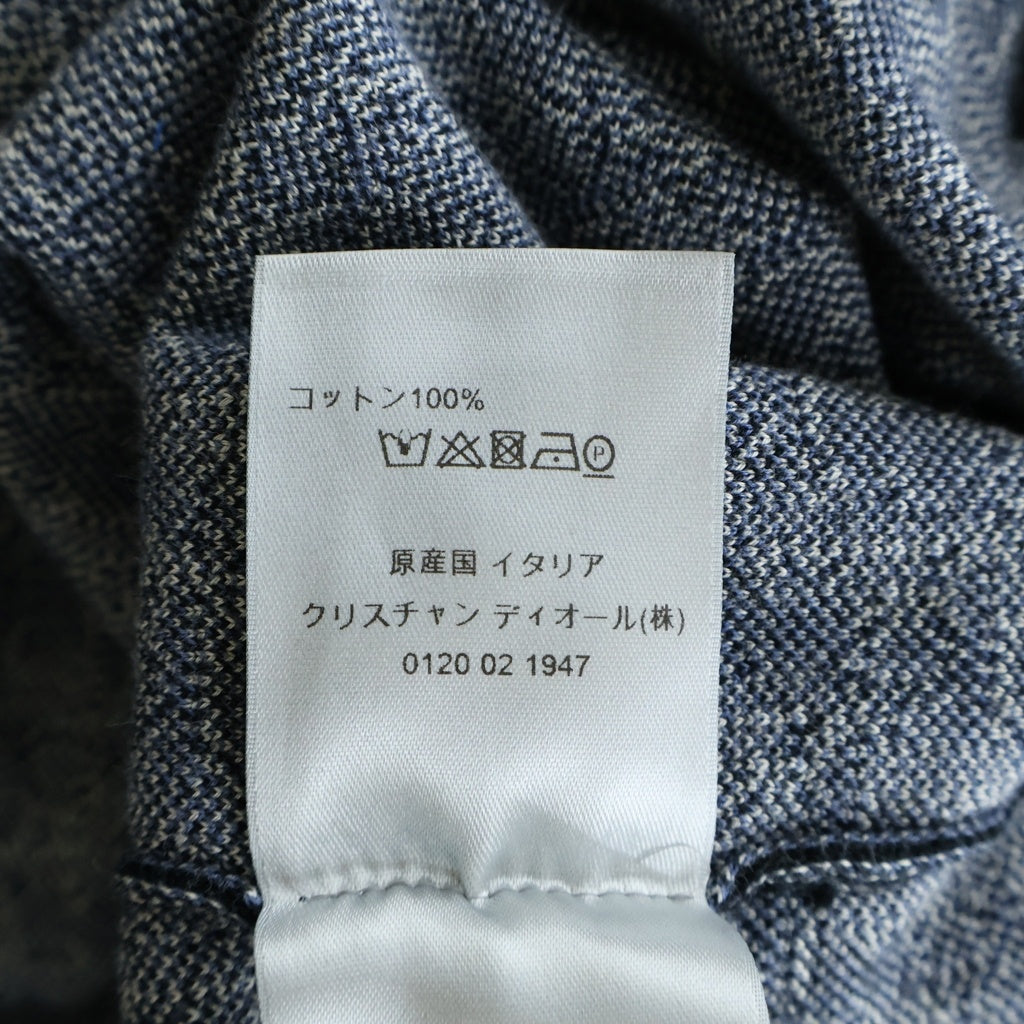 Christian Dior(クリスチャンディオール) オブリーク コットンジャガード シャツ ネイビー コットン