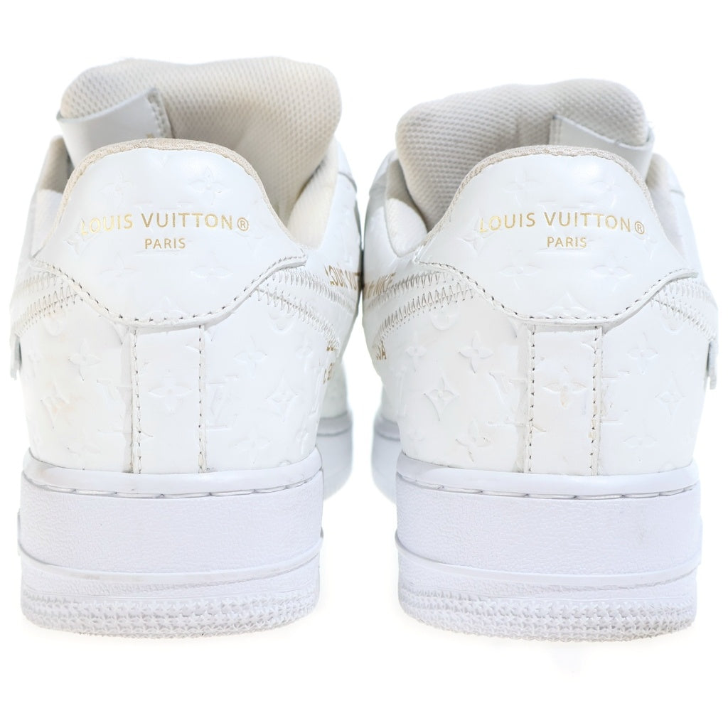 LOUIS VUITTON(ルイヴィトン) ×Nike Air Force 1 Low by Virgil Abloh エアフォース1 ロー ヴァージル・アブロー モノグラム ローカットスニーカー シューズ US8/26cm ホワイト LD0212