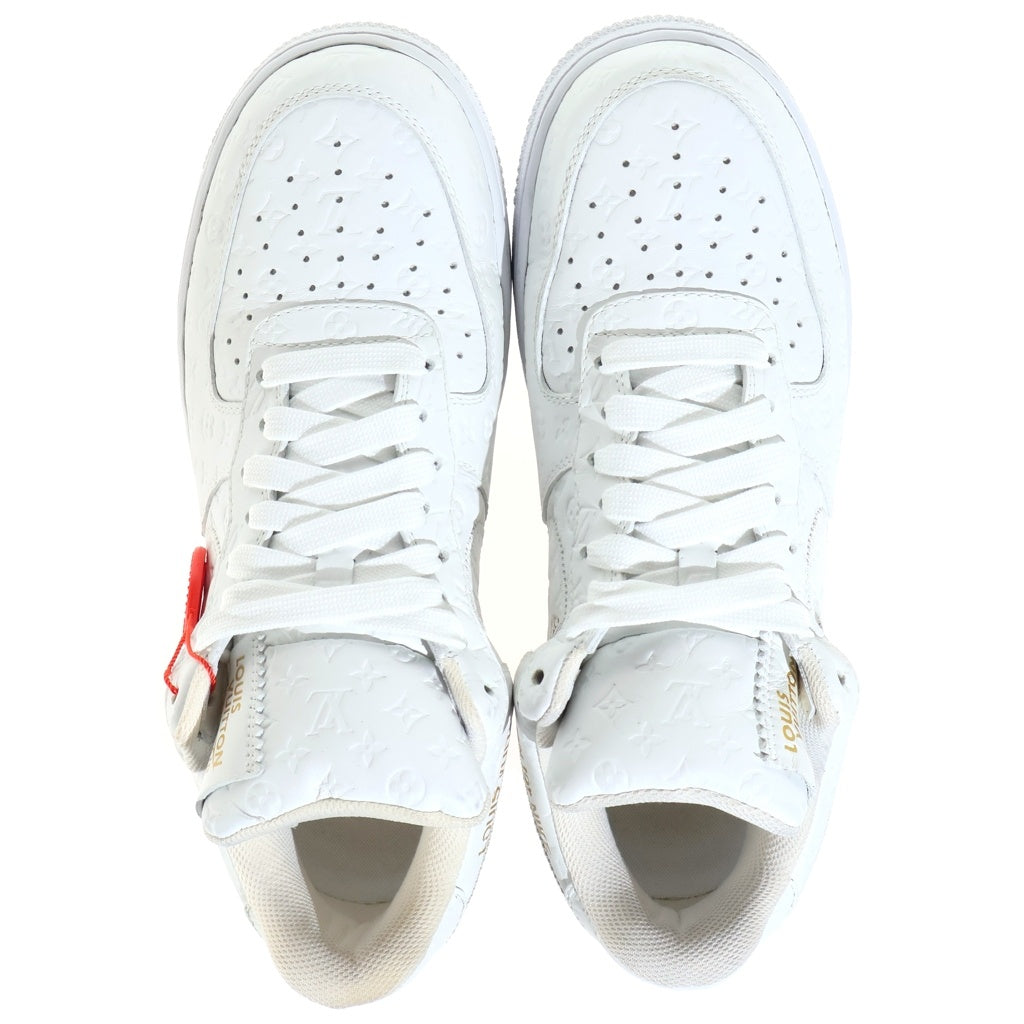 LOUIS VUITTON(ルイヴィトン) ×Nike Air Force 1 Low by Virgil Abloh エアフォース1 ロー ヴァージル・アブロー モノグラム ローカットスニーカー シューズ US8/26cm ホワイト LD0212