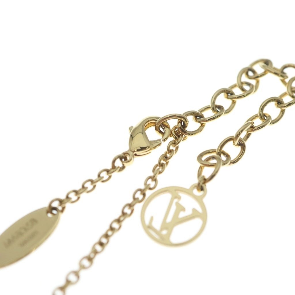 LOUIS VUITTON(ルイヴィトン) コリエ エセンシャルV ペルル ロゴ パール チェーン ネックレス ゴールド M68358 レディース