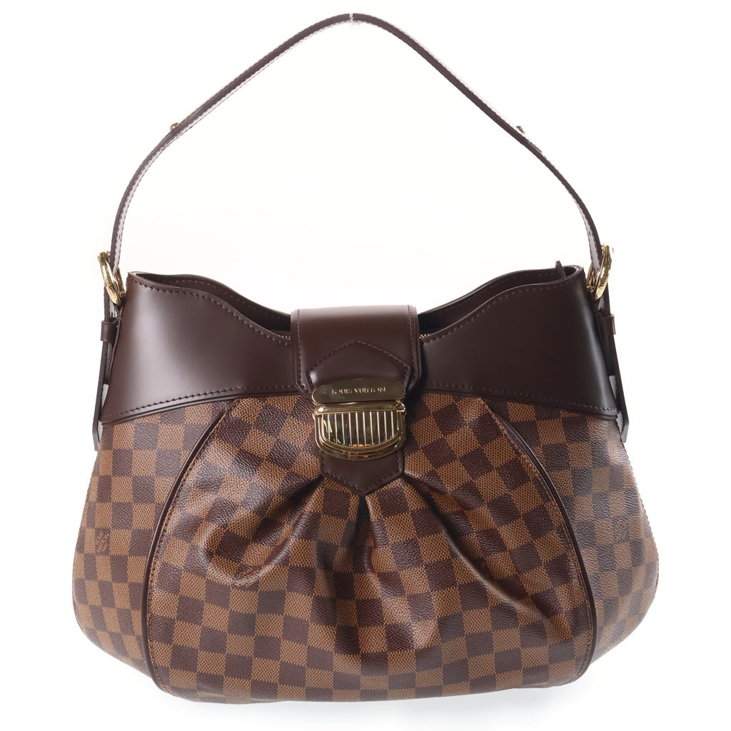 LOUIS VUITTON(ルイヴィトン) ダミエ システィナMM ワンショルダーバッグ ブラウン PVCレザー N41541 ゴールド金具 レディース