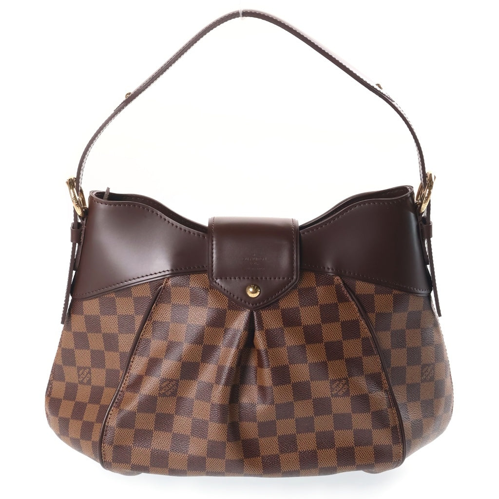 LOUIS VUITTON(ルイヴィトン) ダミエ システィナMM ワンショルダーバッグ ブラウン PVCレザー N41541 ゴールド金具 レディース