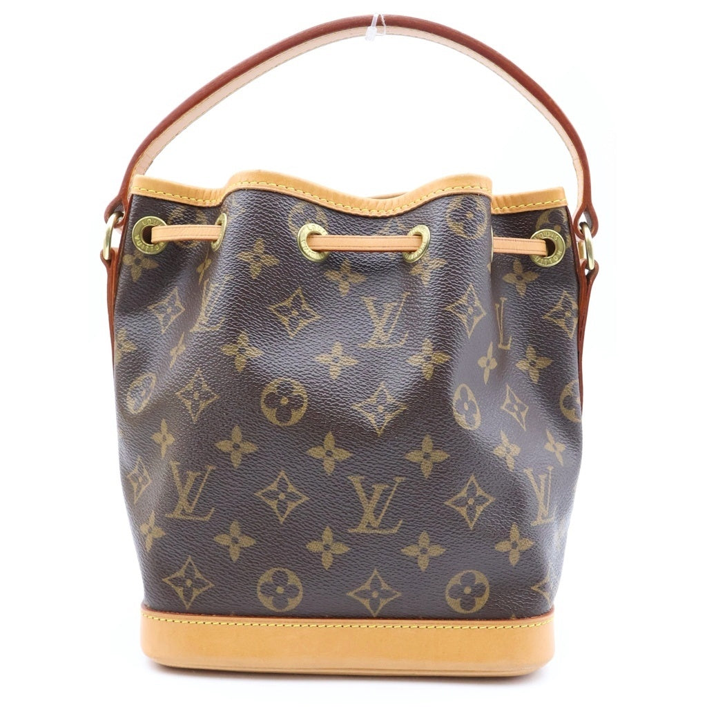LOUIS VUITTON(ルイヴィトン) モノグラム ナノノエ ハンドバッグ ブラウン PVCレザー M42227 ゴールド金具 レディース