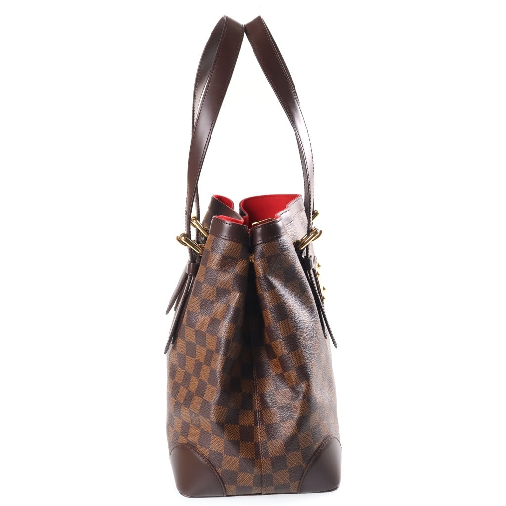 LOUIS VUITTON(ルイヴィトン) ダミエ ハムテッドMM トートバッグ ハンドバッグ ブラウン PVCレザー N51204 ゴールド金具 レディース