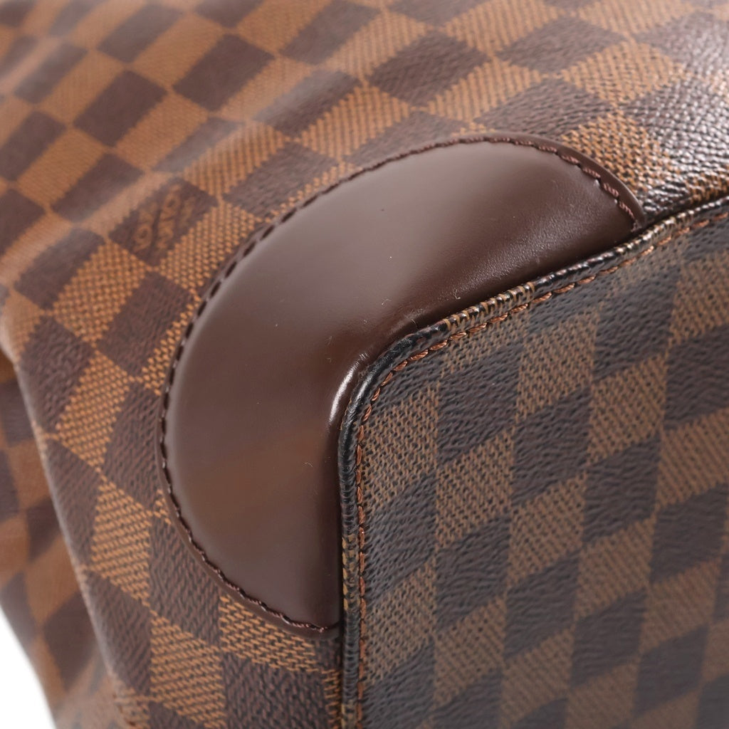 LOUIS VUITTON(ルイヴィトン) ダミエ ハムテッドMM トートバッグ ハンドバッグ ブラウン PVCレザー N51204 ゴールド金具 レディース