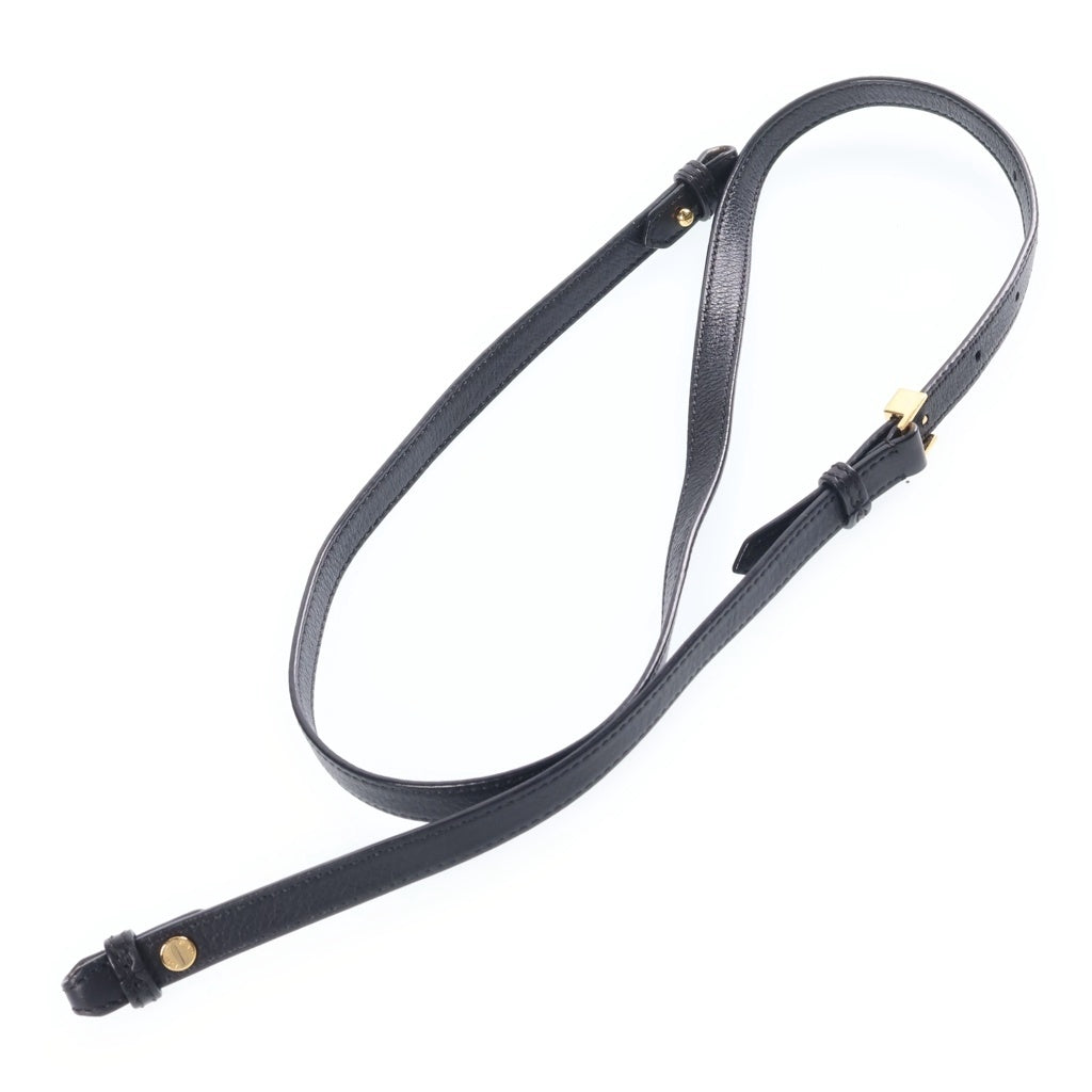 FENDI(フェンディ) プチトゥージュール レザー 2WAY ハンド ショルダーバッグ ブラック ゴールド金具 8BH253 レディース