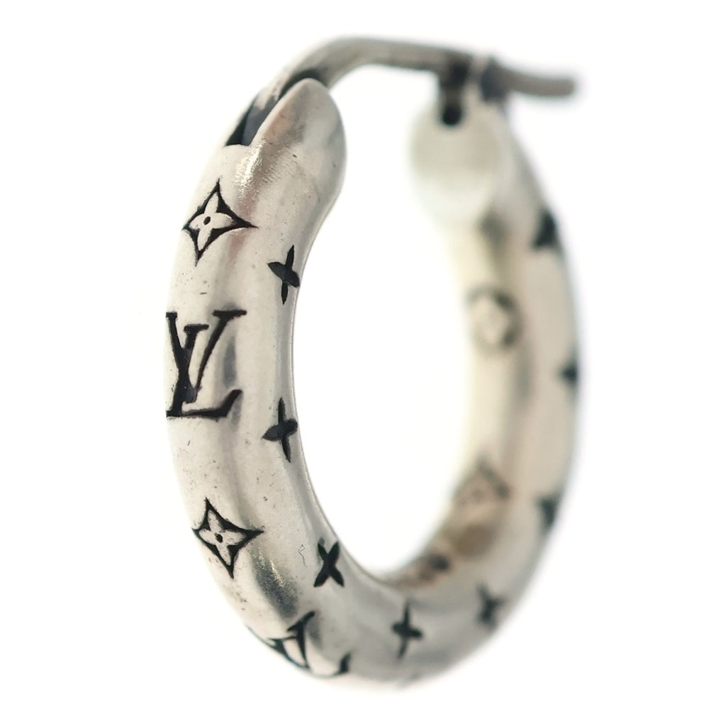 LOUIS VUITTON(ルイヴィトン) フープピアス LV バンブー シルバー 片耳 Ag925 M03304 レディース
