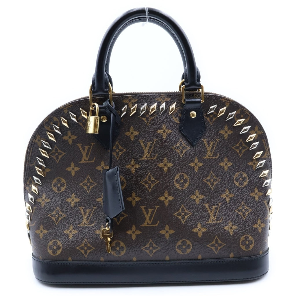 LOUIS VUITTON(ルイヴィトン) モノグラム アルマPM クルーズコレクション ハンドバッグ ブラウン×ブラック レザー×PVC M41579 ゴールド金具 レディース