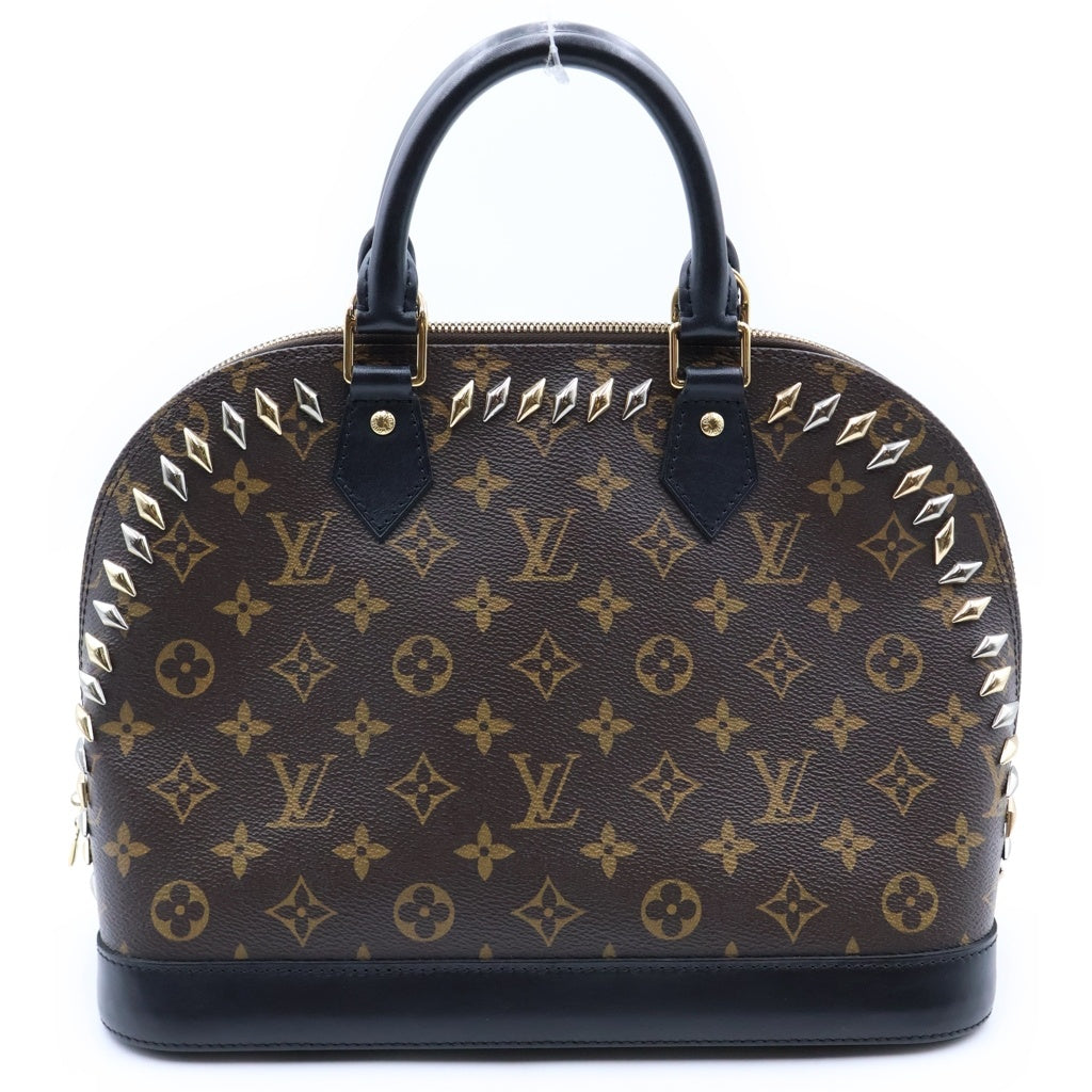 LOUIS VUITTON(ルイヴィトン) モノグラム アルマPM クルーズコレクション ハンドバッグ ブラウン×ブラック レザー×PVC M41579 ゴールド金具 レディース