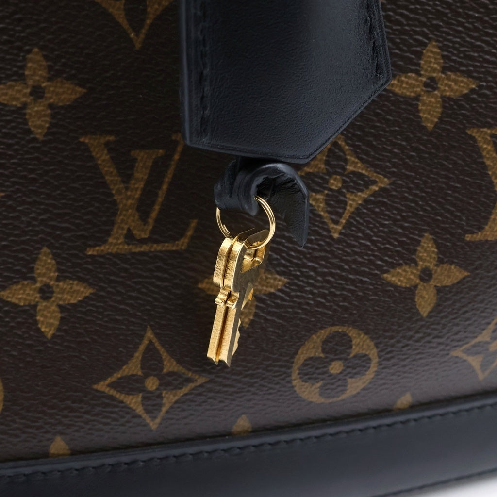 LOUIS VUITTON(ルイヴィトン) モノグラム アルマPM クルーズコレクション ハンドバッグ ブラウン×ブラック レザー×PVC M41579 ゴールド金具 レディース