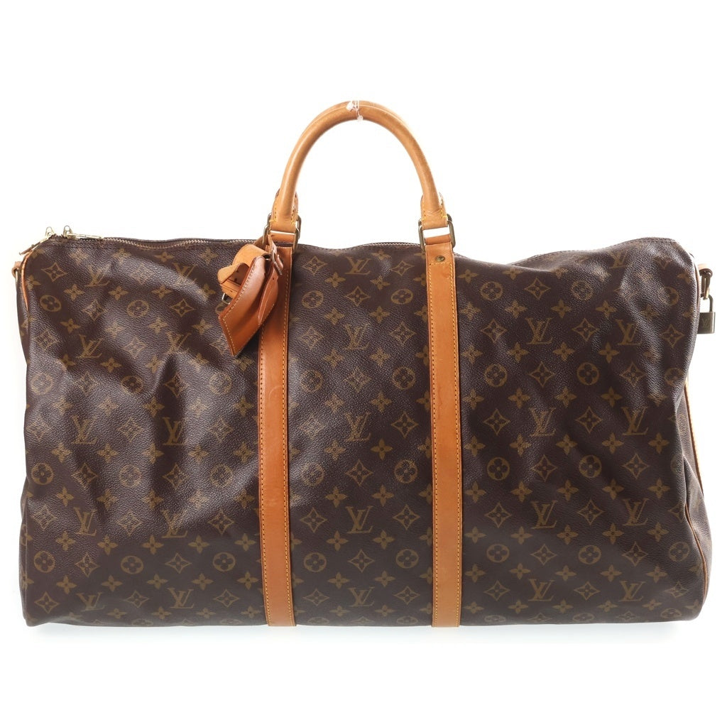 LOUIS VUITTON(ルイヴィトン) モノグラム キーポル バンドリエール60 PVC レザー 2WAY ハンド ショルダー ボストンバッグ ブラウン M41412 レディース
