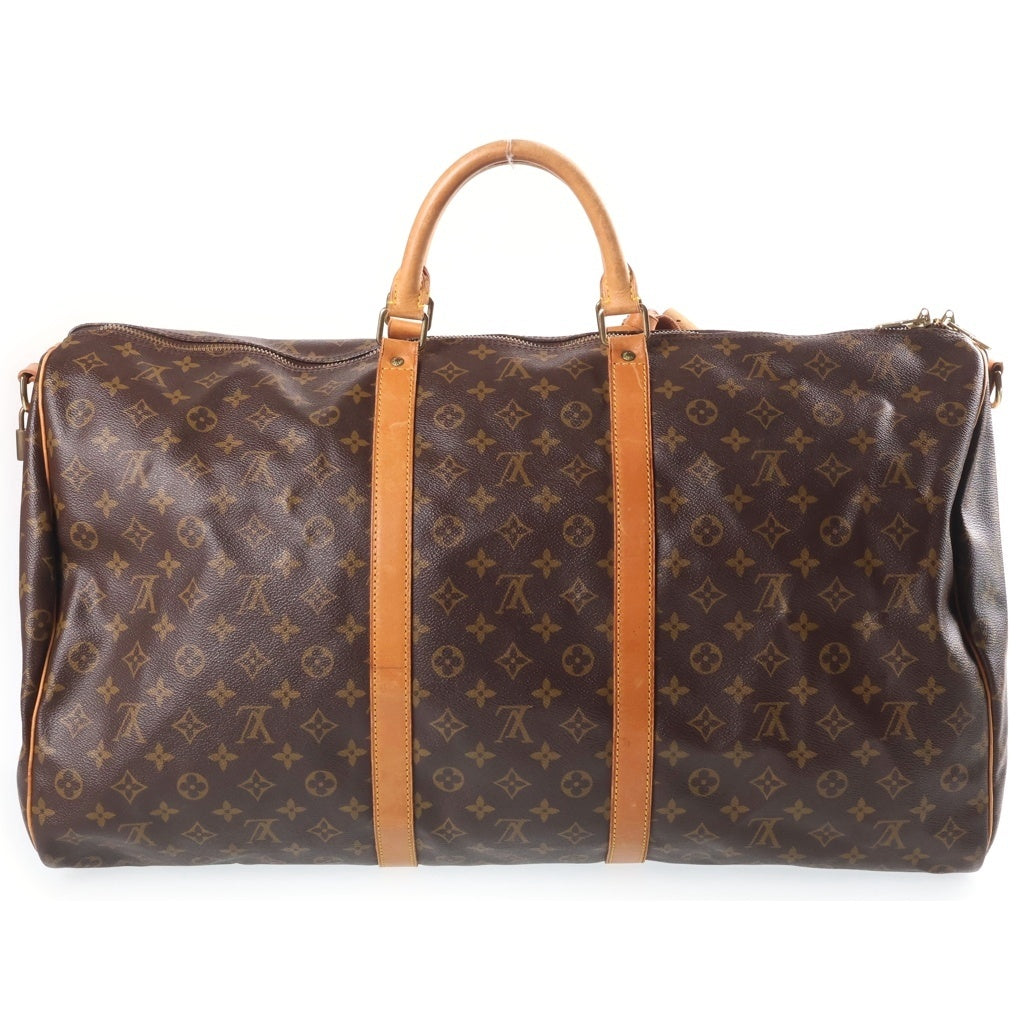 LOUIS VUITTON(ルイヴィトン) モノグラム キーポル バンドリエール60 PVC レザー 2WAY ハンド ショルダー ボストンバッグ ブラウン M41412 レディース