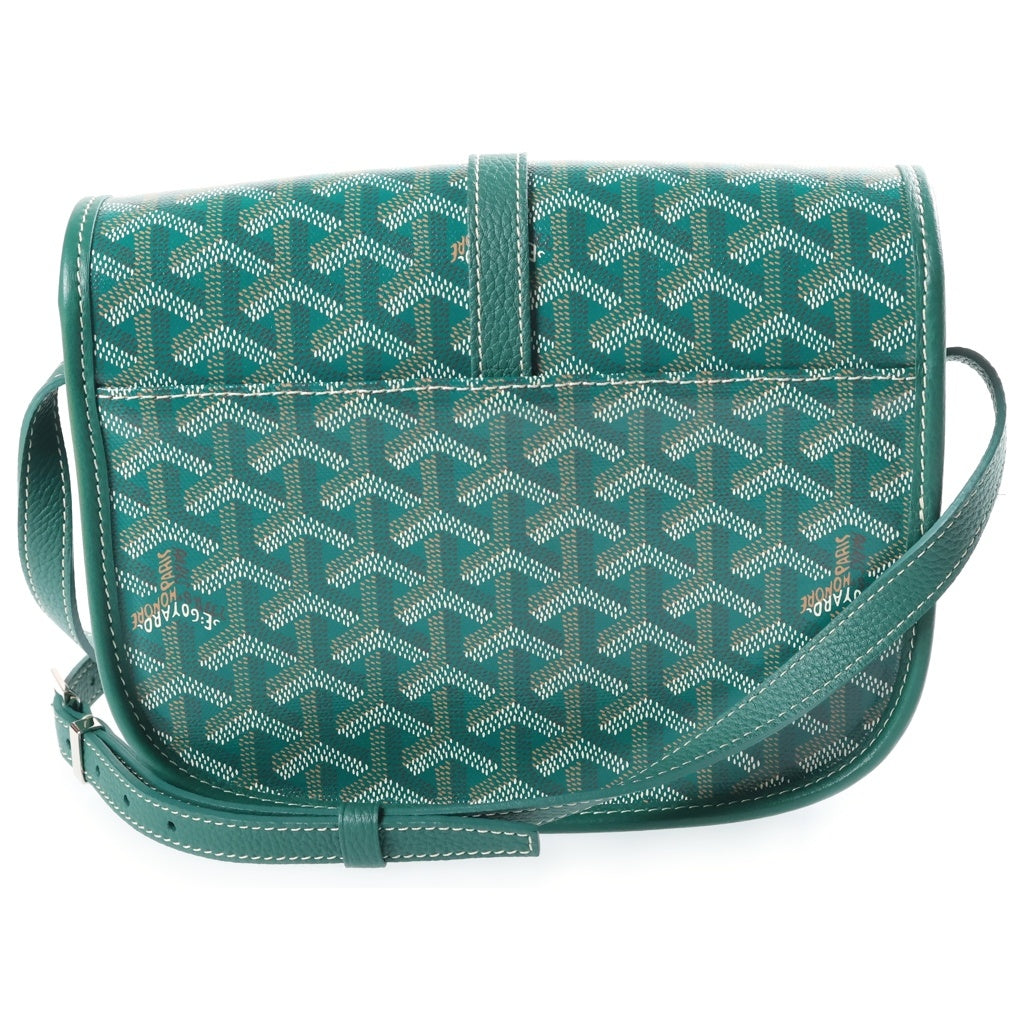 GOYARD(ゴヤール) ベルヴェデーレPM ショルダーバック グリーン レザー シルバー金具 レディース