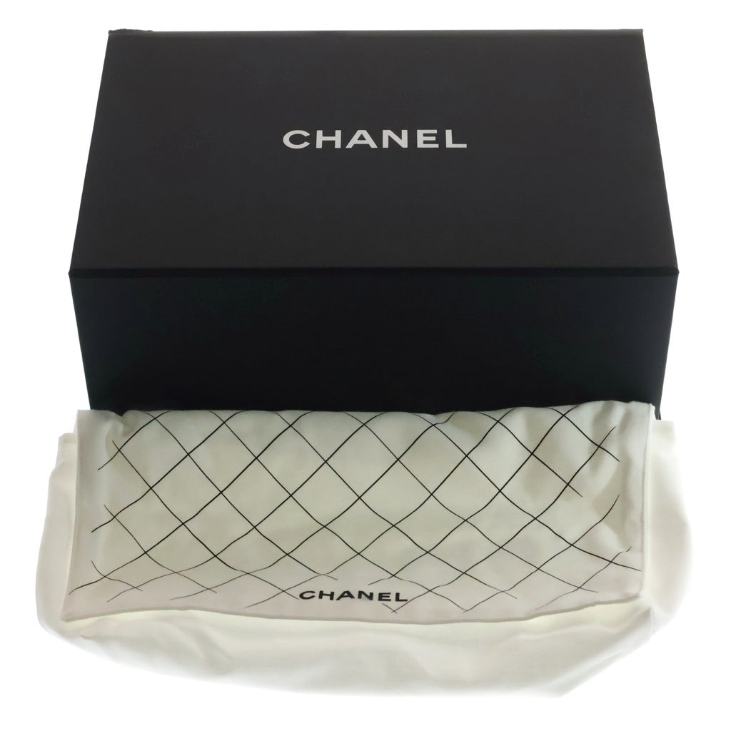 CHANEL(シャネル) マトラッセ25 キャビアスキン レザー Wフラップ Wチェーン ショルダーバッグ ゴールド金具 ブラック プレート A01112 レディース