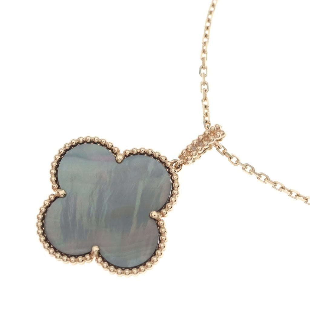 Van Cleef & Arpels(ヴァンクリーフアンドアーペル) マジックアルハンブラ マザーオブパール 1モチーフ ロングネックレス K18PG ピンクゴールド VCARP61200 レディース