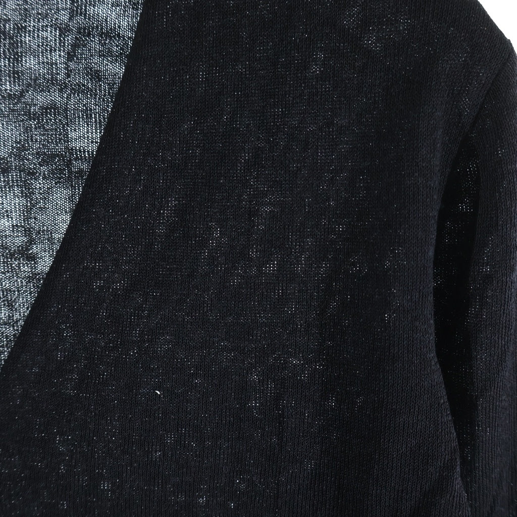 THE ROW(ザロウ) JHEEL CARDIGAN ジール リネン ニット 長袖 カーディガン ブラック レディース 8802Y889