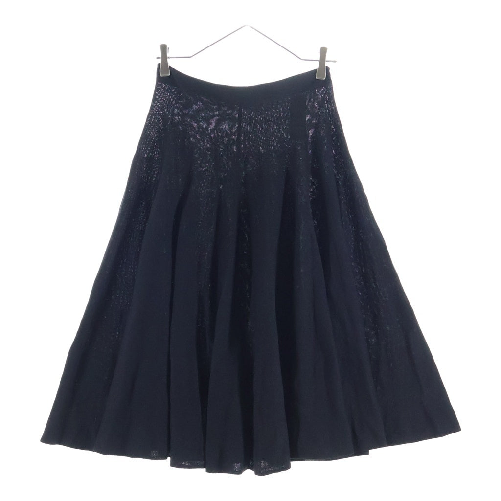 THE ROW(ザロウ) JALIAH SKIRT ジャリア ニット フレア ミディアム スカート ブラック レディース 8669Y889