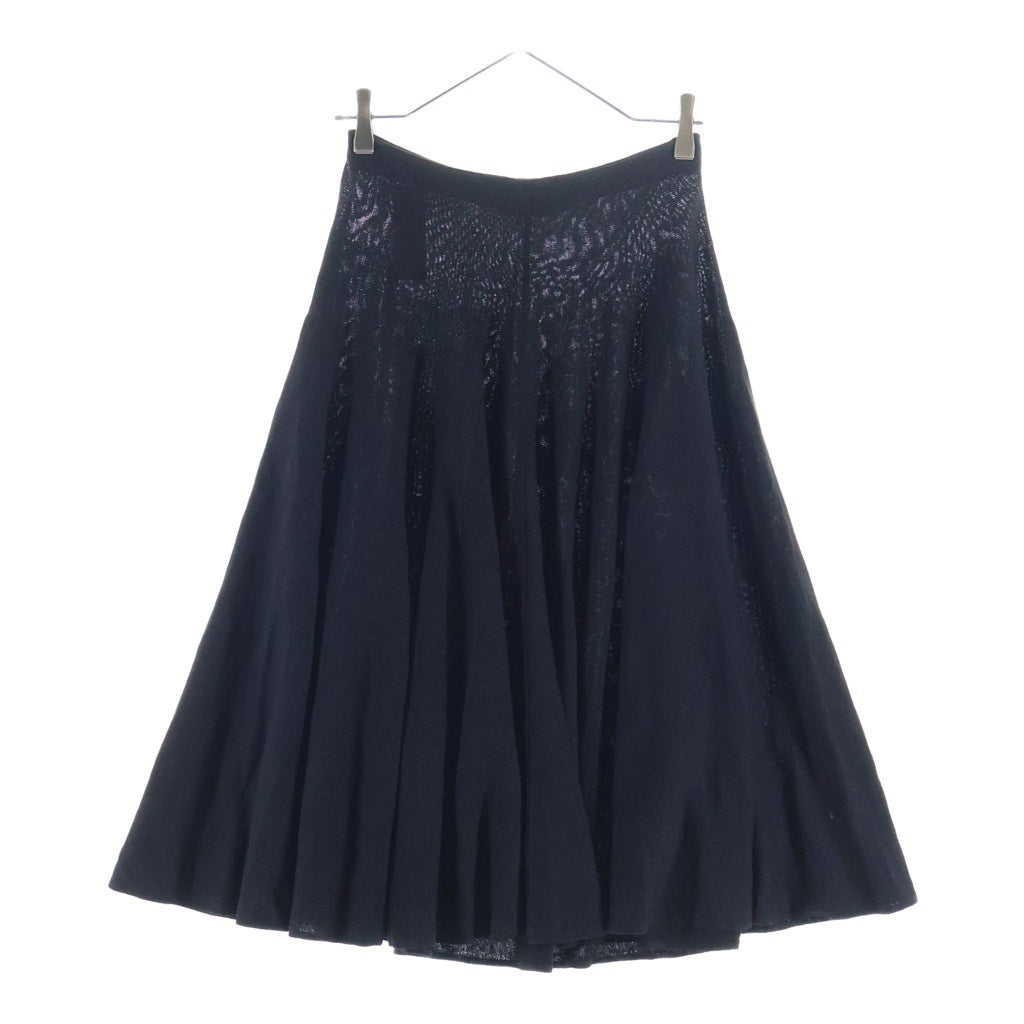 THE ROW(ザロウ) JALIAH SKIRT ジャリア ニット フレア ミディアム スカート ブラック レディース 8669Y889
