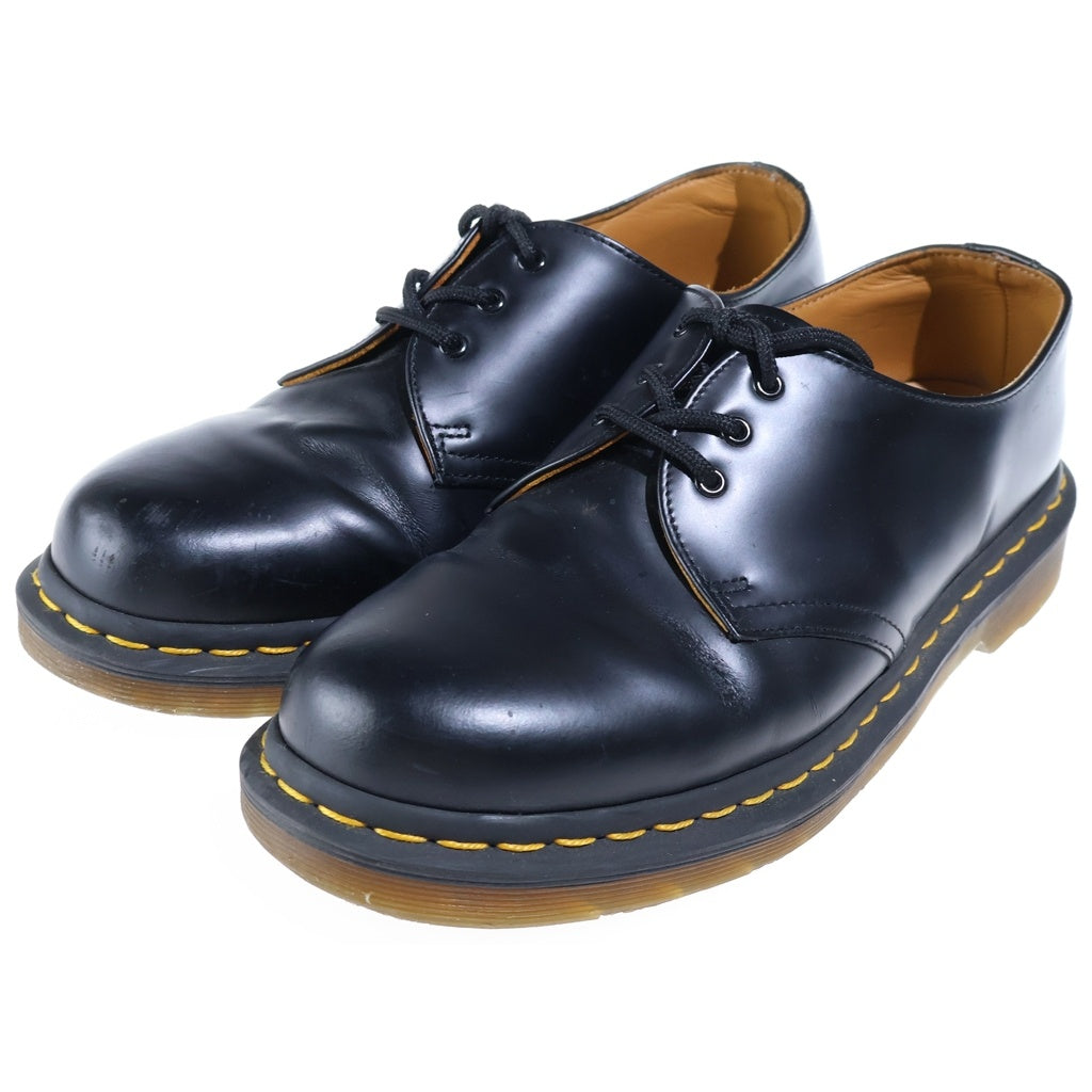 Dr.Martens(ドクターマーチン) 3ホール ダービーシューズ レザー イエローステッチ 革靴 ブラック CK08T
