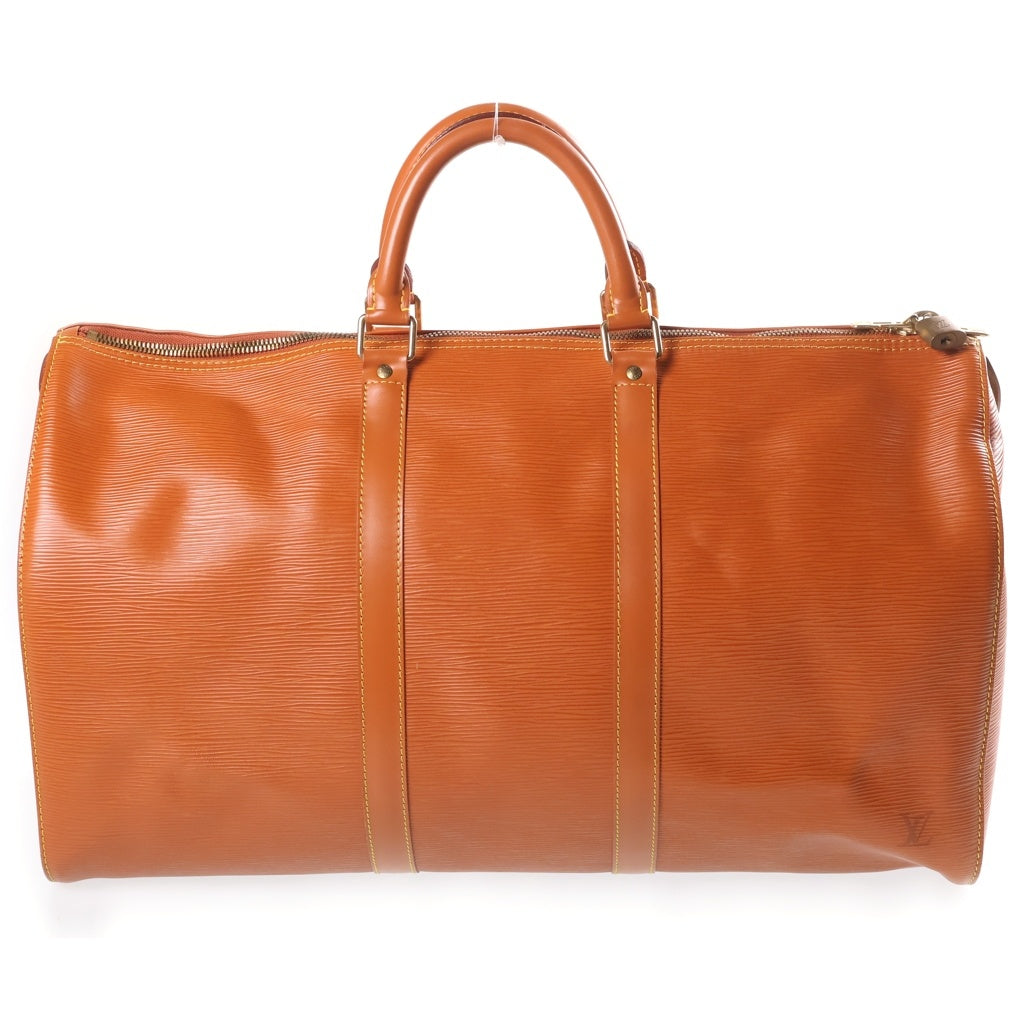 LOUIS VUITTON(ルイヴィトン) エピ キーポル50 トラベルバッグ ボストンバッグ ブラウン オレンジ レザー M42968 ゴールド金具 レディース