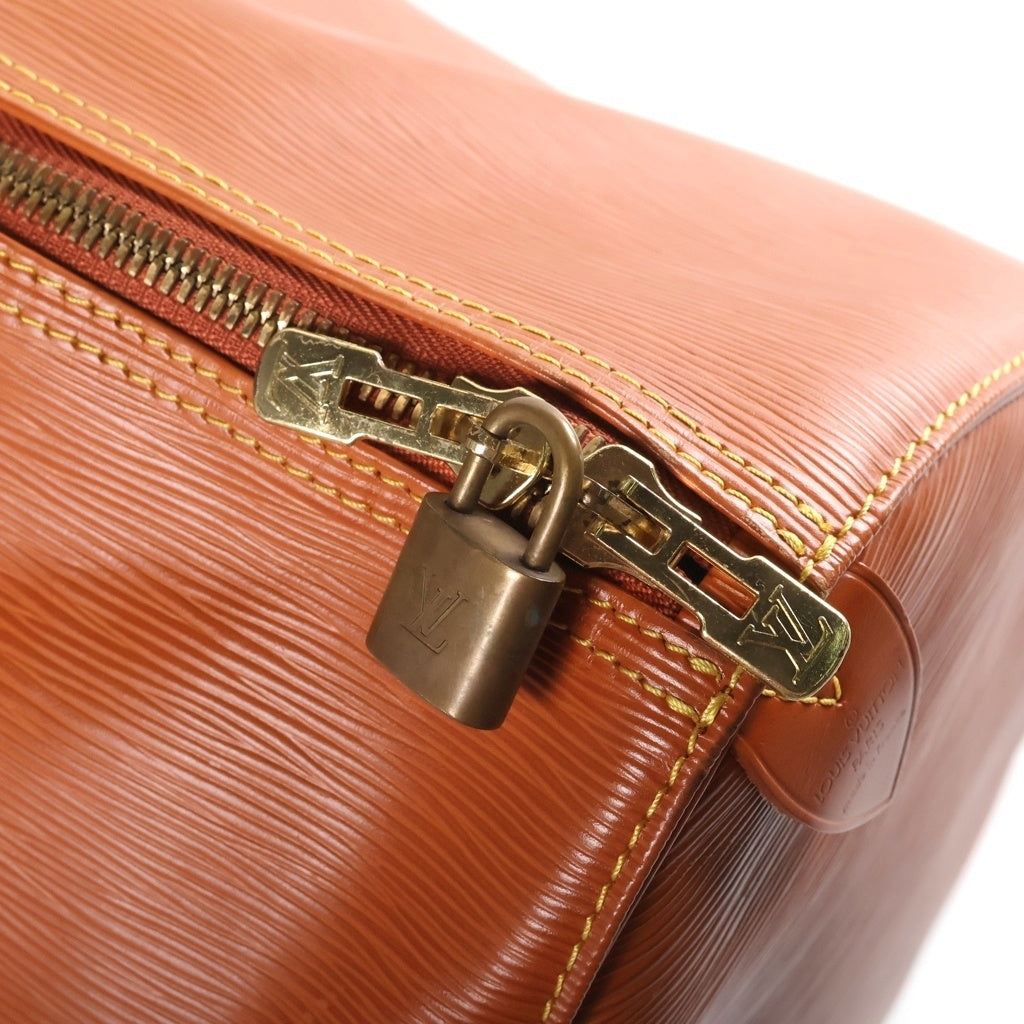 LOUIS VUITTON(ルイヴィトン) エピ キーポル50 トラベルバッグ ボストンバッグ ブラウン オレンジ レザー M42968 ゴールド金具 レディース