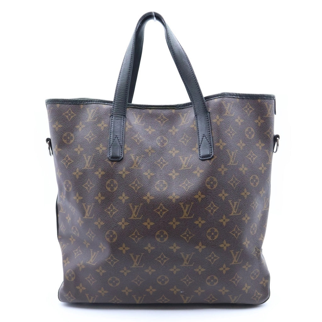 LOUIS VUITTON(ルイヴィトン) モノグラム・マカサー キタン 2WAYハンドバッグ トートバッグ ブラウン×ブラック PVC×レザー M40388 シルバー金具