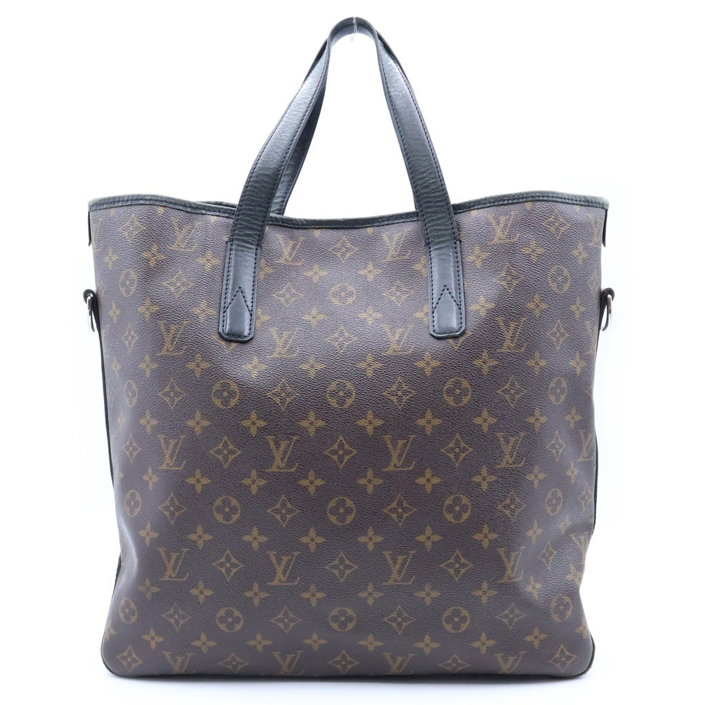 LOUIS VUITTON(ルイヴィトン) モノグラム・マカサー キタン 2WAYハンドバッグ トートバッグ ブラウン×ブラック PVC×レザー M40388 シルバー金具
