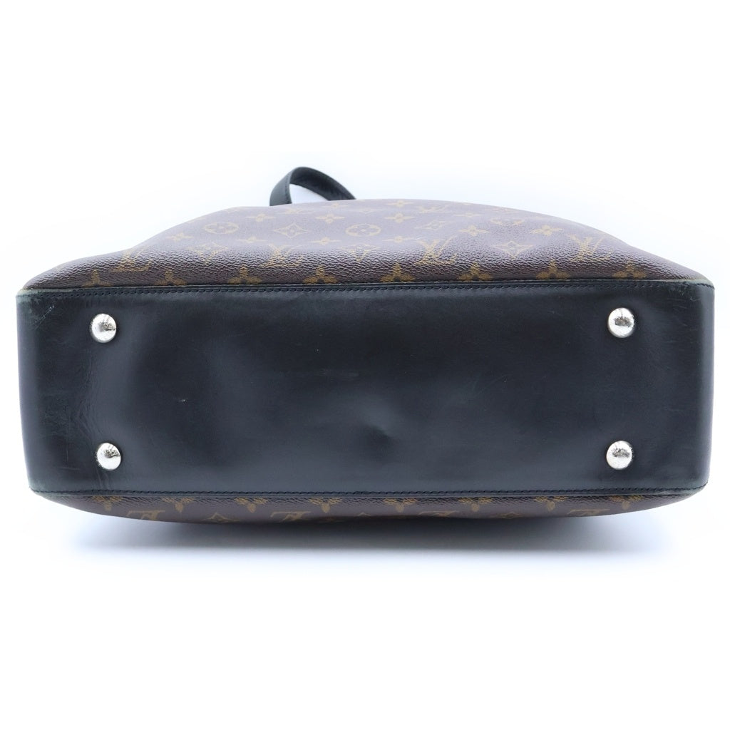 LOUIS VUITTON(ルイヴィトン) モノグラム・マカサー キタン 2WAYハンドバッグ トートバッグ ブラウン×ブラック PVC×レザー M40388 シルバー金具