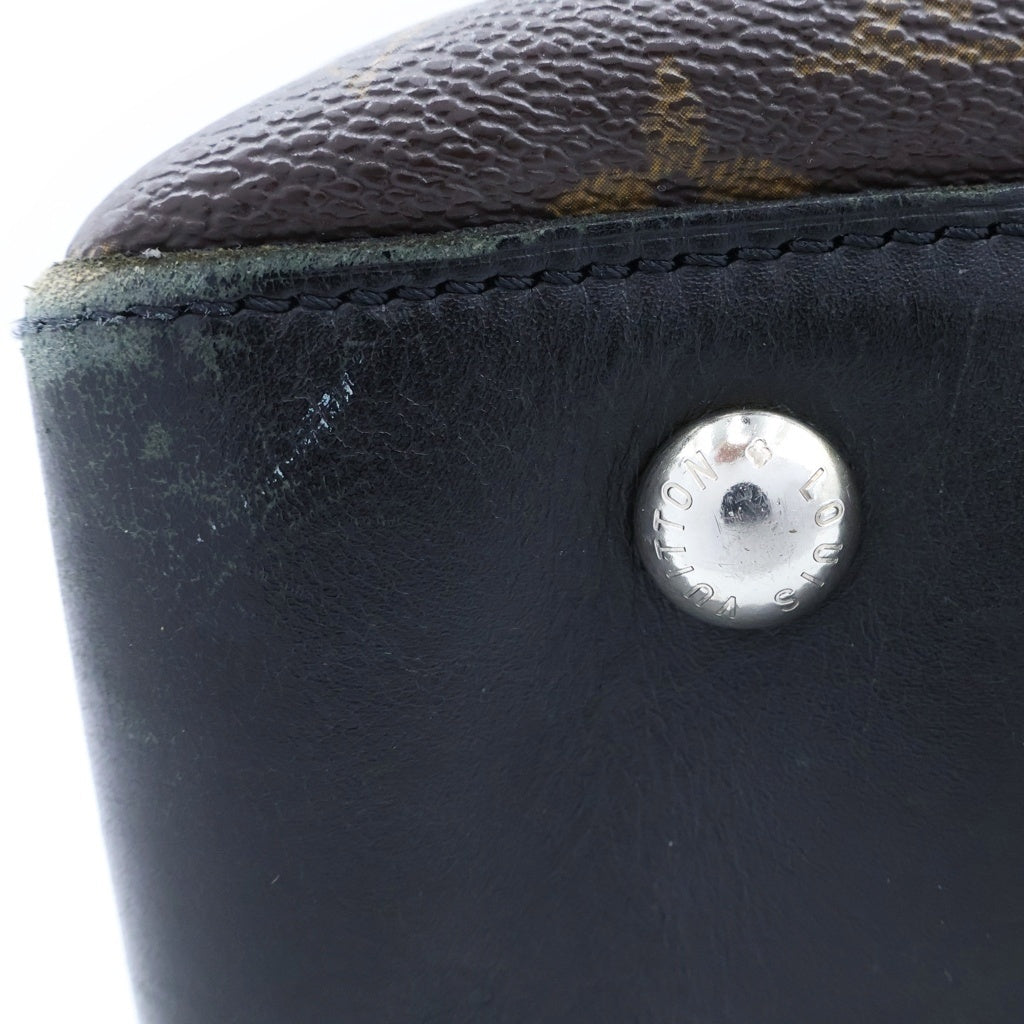 LOUIS VUITTON(ルイヴィトン) モノグラム・マカサー キタン 2WAYハンドバッグ トートバッグ ブラウン×ブラック PVC×レザー M40388 シルバー金具
