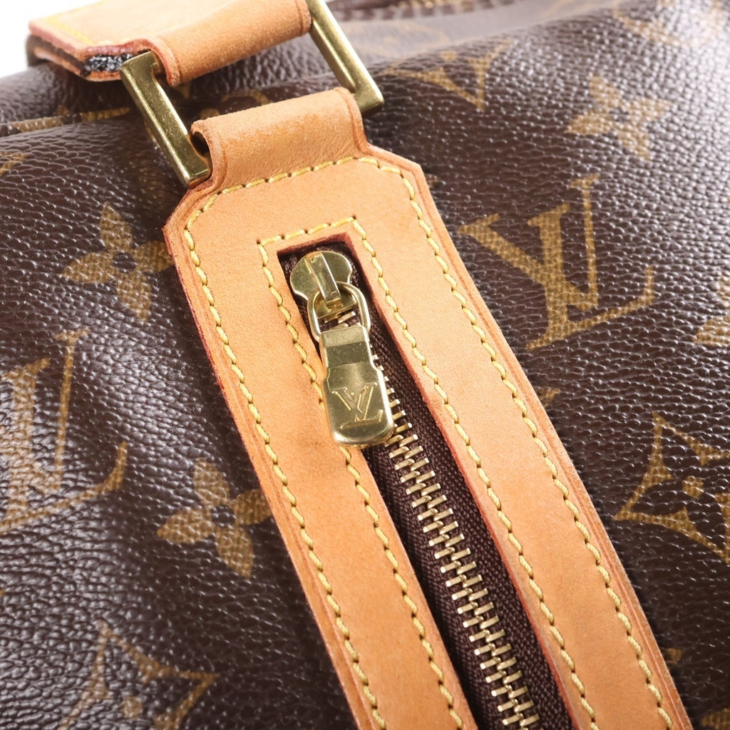LOUIS VUITTON(ルイヴィトン) モノグラム サックボスフォール 2WAYハンドバッグ ショルダーバッグ ブラウン レザー×PVC M40043 ゴールド金具 レディース