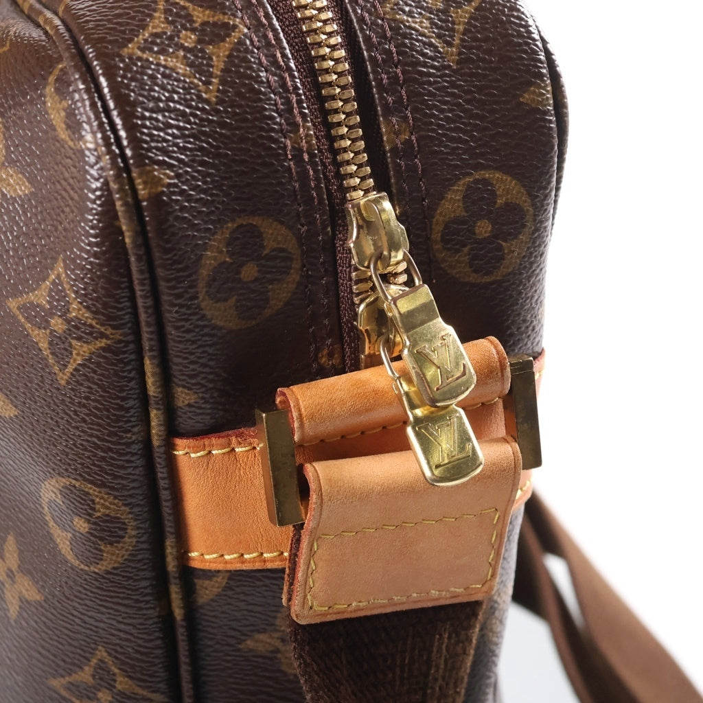 LOUIS VUITTON(ルイヴィトン) モノグラム サックボスフォール 2WAYハンドバッグ ショルダーバッグ ブラウン レザー×PVC M40043 ゴールド金具 レディース