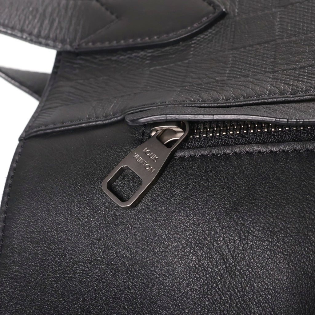 LOUIS VUITTON(ルイヴィトン) ダミエアンフィニ バヴォワイヤ-ジュ トートバッグ ハンドバッグ ブラック レザー N41493 レディース