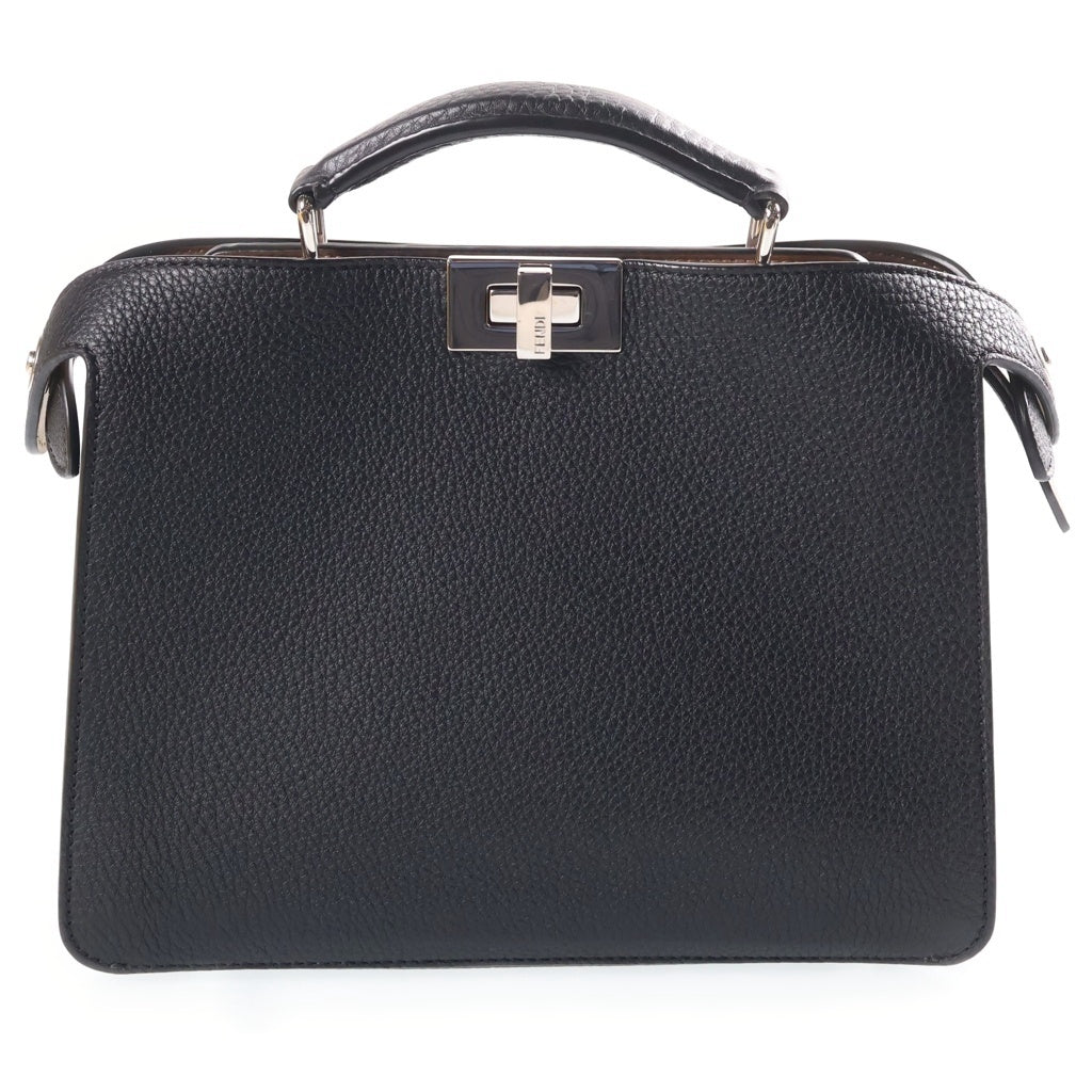 FENDI(フェンディ) ピーカブー アイシーユー スモール ハンドバッグ ショルダーバッグ 2WAY ブラック レザー 7VA530 レディース
