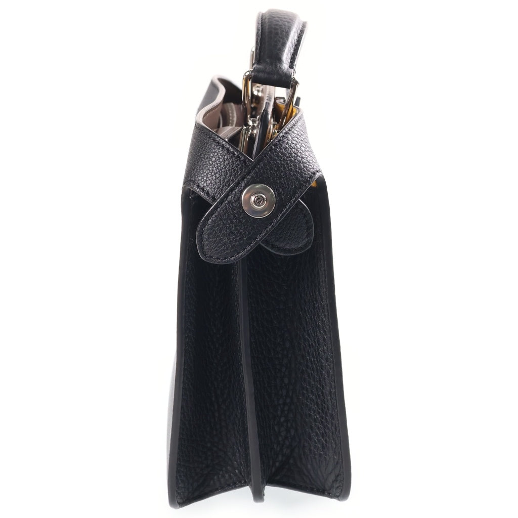 FENDI(フェンディ) ピーカブー アイシーユー スモール ハンドバッグ ショルダーバッグ 2WAY ブラック レザー 7VA530 レディース