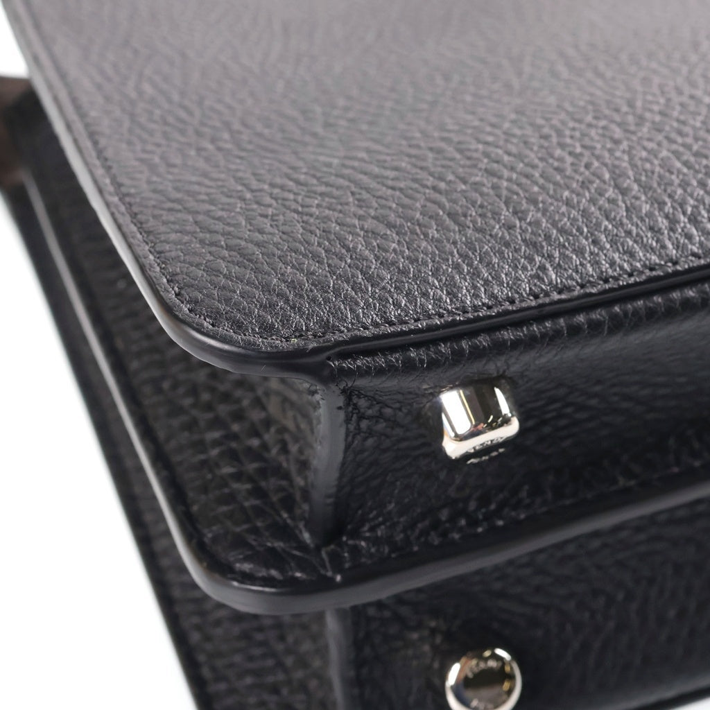 FENDI(フェンディ) ピーカブー アイシーユー スモール ハンドバッグ ショルダーバッグ 2WAY ブラック レザー 7VA530 レディース